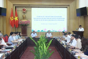Ba Đình cần là hình mẫu trong sắp xếp đơn vị hành chính cấp xã