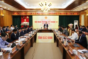 Ông Phạm Hoàng Sơn, Chủ tịch UBND tỉnh Bắc Ninh chủ trì hội nghị.