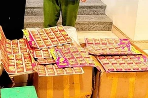 Tang vật là pháo nổ được cơ quan công an thu giữ.