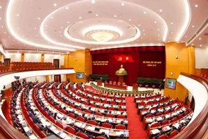 Hội nghị lần thứ nhất Ban Chấp hành Trung ương Đảng khóa XIV. Ảnh: TTXVN