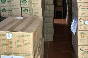 Số hàng hóa bị tạm giữ.