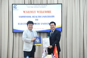 Trường Đại học Điện lực và Trường Đại học Y tế Sahmyook (Hàn Quốc) hợp tác trong công tác đào tạo, giáo dục.