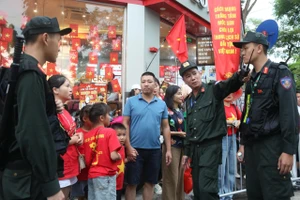 Lực lượng Cảnh sát làm nhiệm vụ tại sự kiện. (Ảnh TL)