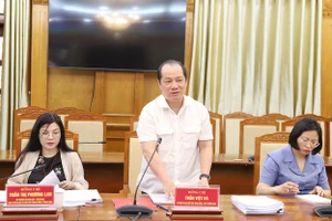 Ông Trần Việt Hà, Ủy viên Ủy ban Kiểm tra Trung ương, Phó Trưởng Đoàn Kiểm tra phát biểu.