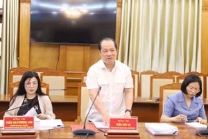 Ông Trần Việt Hà, Ủy viên Ủy ban Kiểm tra Trung ương, Phó Trưởng Đoàn Kiểm tra phát biểu.