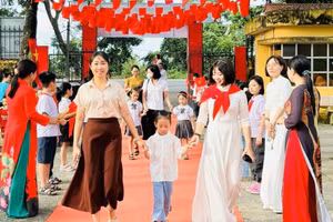 Học sinh trên địa bàn phường Đa Mai, tỉnh Bắc Ninh.