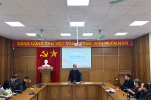 Quang cảnh buổi sinh hoạt chuyên đề.