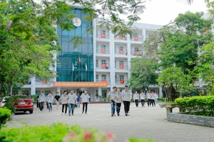 Một góc khuôn viên Trường Cao đẳng Công nghiệp Bắc Ninh.