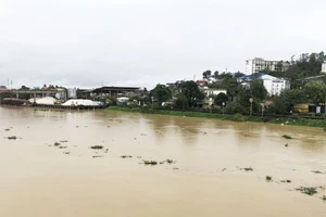 Sông Cầu, đoạn qua địa bàn phường Đáp Cầu, TP Bắc Ninh.