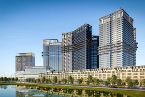 Phối cảnh dự án Royal Mansion với lối kiến trúc Pháp.