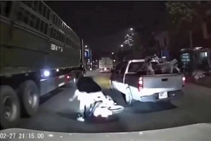 Hình ảnh trích lại từ camera hành trình.