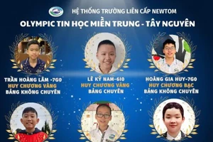 Trường Liên cấp Newton giành 6 huy chương tại Olympic Tin học miền Trung - Tây Nguyên