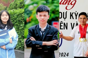 Từ trái sang phải: Trương Thanh Xuân, Nguyễn Đức Hiển và Đỗ Anh Đức.