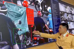 Trường hợp vi phạm giao thông được camera AI phát hiện.