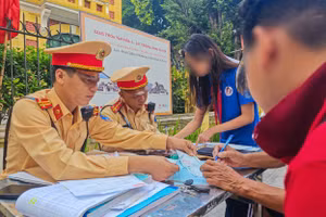 Danh sách học sinh vi phạm ATGT được tập hợp, thông tin đến Sở GD&ĐT.