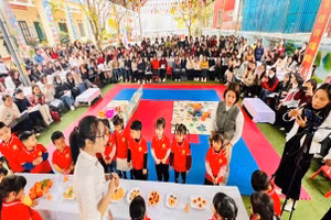 Sinh hoạt chuyên môn mầm non cấp huyện Hiệp Hòa.