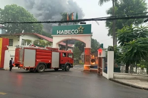 Lực lượng chữa cháy đến hiện trường. Ảnh: DK