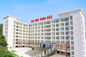 Một góc Trường Đại học Kinh Bắc. 