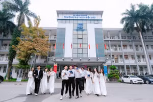 Một góc khuôn viên Trường Đại học Điện lực.