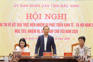 Ông Mai Sơn, Phó Chủ tịch Thường trực UBND tỉnh Bắc Ninh phát biểu.