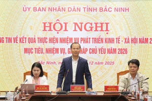 Ông Mai Sơn, Phó Chủ tịch Thường trực UBND tỉnh Bắc Ninh phát biểu.