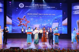 Ngân hàng TMCP Quân Đội (MB) được vinh danh tại buổi lễ.