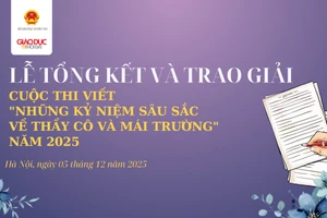 Trao giải cuộc thi 'Những kỷ niệm sâu sắc về thầy cô và mái trường' năm 2025
