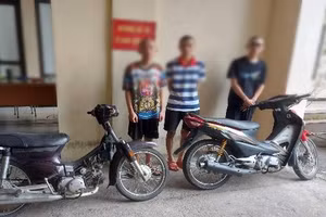 Các đối tượng bị bắt giữ.