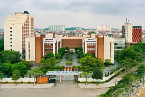 Một góc Trường THPT Chuyên Bắc Ninh nhìn từ trên cao (ảnh TL).