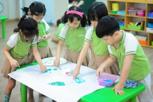 Trẻ mầm non ở Bắc Ninh (Ảnh TL).