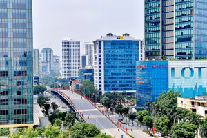 Một góc đường phố trên địa bàn quận Ba Đình. (Ảnh IT)