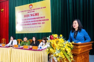 Bộ trưởng Bộ Y tế Đào Hồng Lan tiếp xúc cử tri.