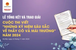 Trao giải cuộc thi viết 'Những kỉ niệm sâu sắc về thầy cô và mái trường' 2024