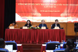 Quang cảnh họp báo.