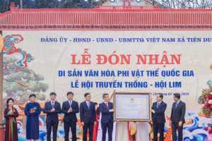 Hội Lim đón nhận danh hiệu Di sản văn hóa phi vật thể Quốc gia