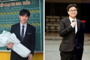 Em Nguyễn Trần Hiệu (bên trái) và Hà Tuấn Kiệt thành viên đội tuyển Việt Nam tham dự EuPhO 2025.