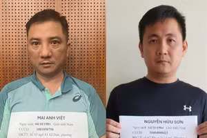 Chủ mưu, cầm đầu Mai Anh Việt (SN 1981) và Nguyễn Hữu Sơn (SN 1984).