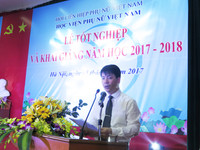 Học viện Phụ nữ Việt nam tổ chức lễ tốt nghiệp và khai giảng năm học 2017 - 2018 ảnh 1 Học viện Phụ nữ Việt nam tổ chức lễ tốt nghiệp và khai giảng năm học 2017 - 2018 ảnh 1