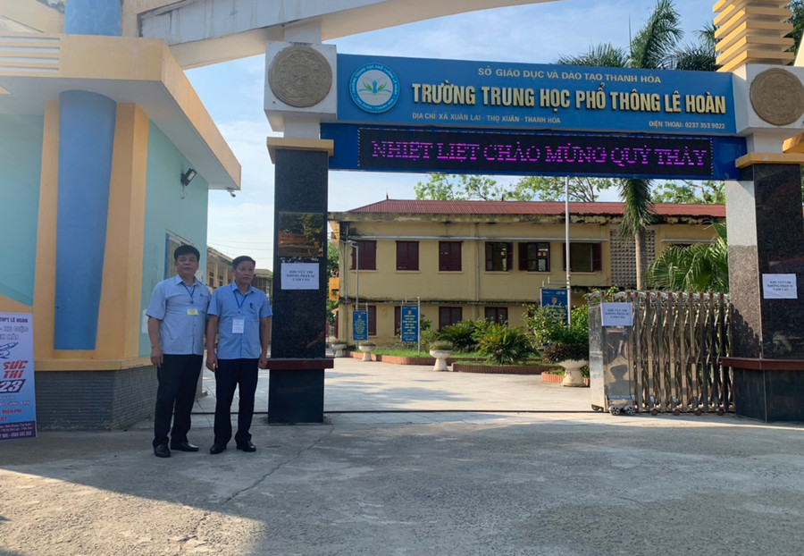 Hội đồng thi Trường THPT Lê Hoàn (Thọ Xuân, Thanh Hóa). Ảnh: TL.