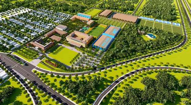 Phối cảnh Trường ĐH Công nghệ Miền Đông (MIT University) sau khi mở rộng