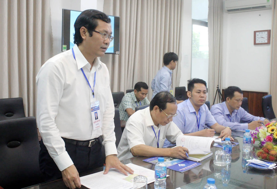 Thứ trưởng Nguyễn Văn Phúc phát biểu tại buổi làm việc với Sở GD&ĐT Tiền Giang chiều 25/6.