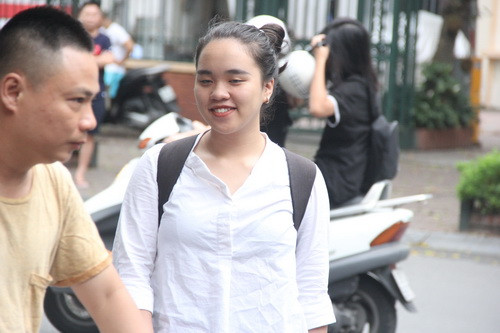 Không khí trường thi không căng thẳng mà rất nhẹ nhàng