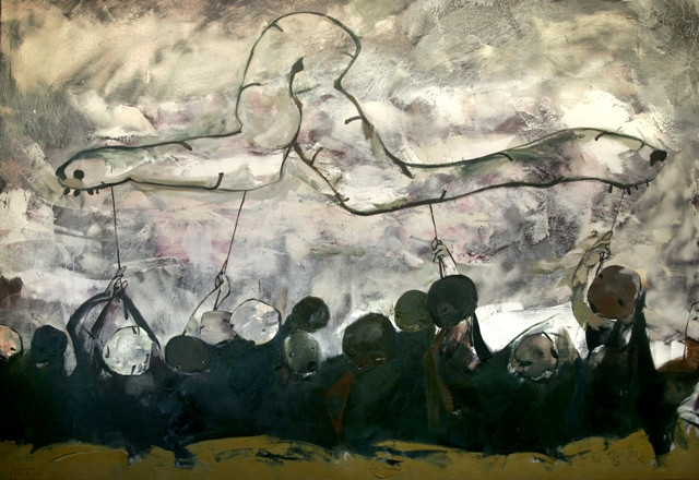 Tác phẩm "Đám rước" của Doãn Hoàng Lâm sẽ được trưng bày tại triển lãm. Tác phẩm "Đám rước" của Doãn Hoàng Lâm sẽ được trưng bày tại triển lãm.