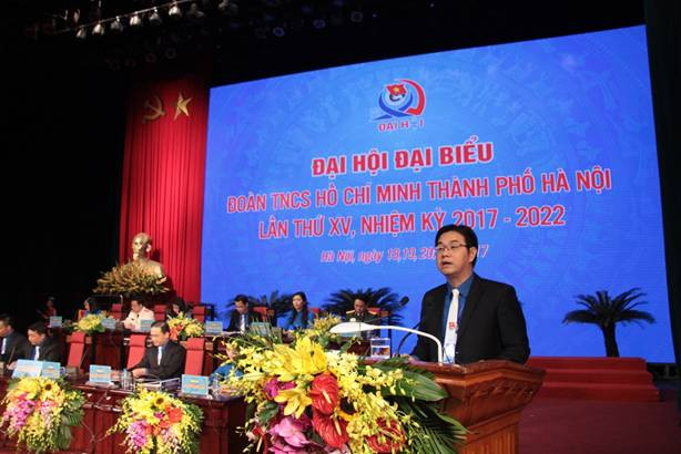 Bí thư Thành đoàn Hà Nội Nguyễn Văn Thắng khai mạc Đại hội Bí thư Thành đoàn Hà Nội Nguyễn Văn Thắng khai mạc Đại hội