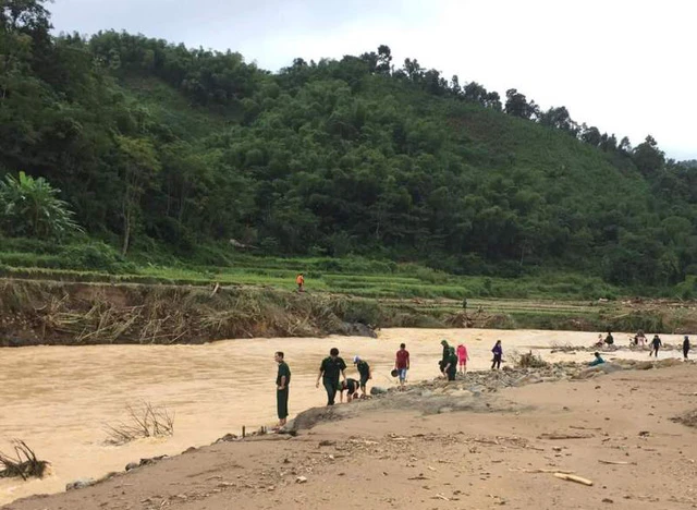 Tìm thấy thi thể cán bộ biên phòng bị lũ cuốn trôi ở Thanh Hóa