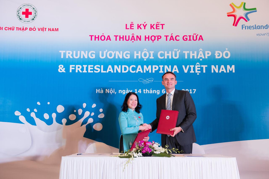 Hội chữ thập đỏ Việt Nam & Frieslandcampina Việt Nam hợp tác giáo dục dinh dưỡng