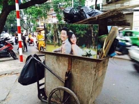 Hình ảnh gây xôn xao trên mạng xã hội.