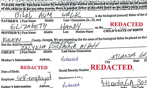 Họ tên của con gái nhà Walk không được chính quyền bang chấp thuận. Ảnh:AJC cap-vo-chong-my-kien-bang-vi-bi-cam-dat-ten-con-nhu-y-1