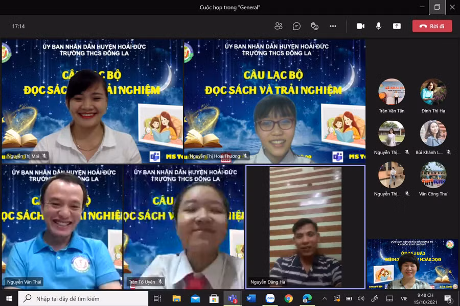 Dù trong giai đoạn dịch Covid-19 bùng phát, CLB đọc sách vẫn hoạt động tích cực và kết nối tới nhiều trường ở nhiều tỉnh thành.