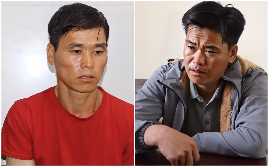 Thào A Cang (trái) và Thào A Thông. (Ảnh: CANA)